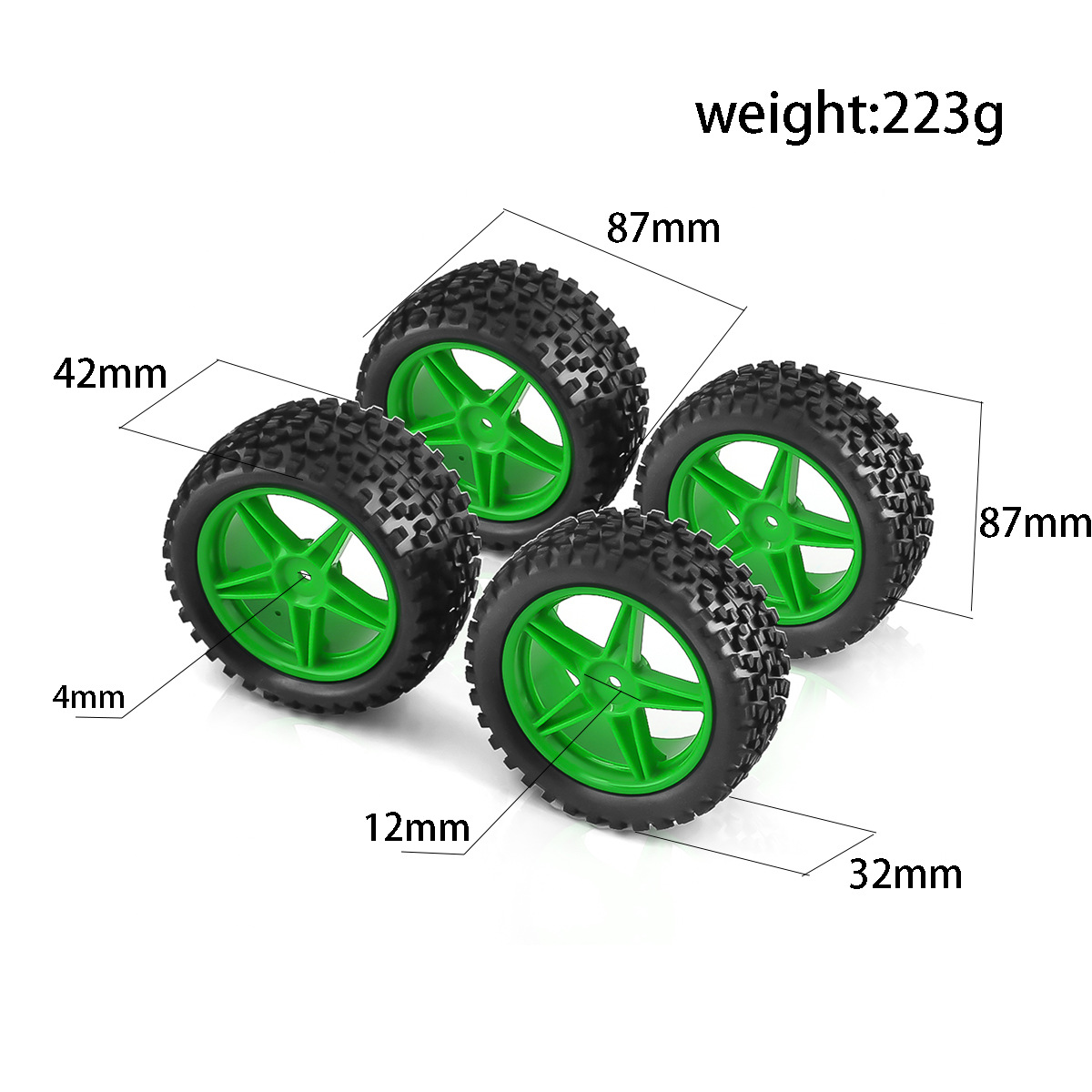 1/10 RC Off Road Tires And Whe - Rc Hobby Dump Truck ulasan dan harga