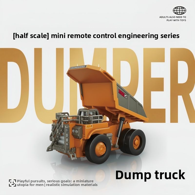 1:64 Metal RC Engineering Car  - Rc Hobby Dump Truck ulasan dan harga