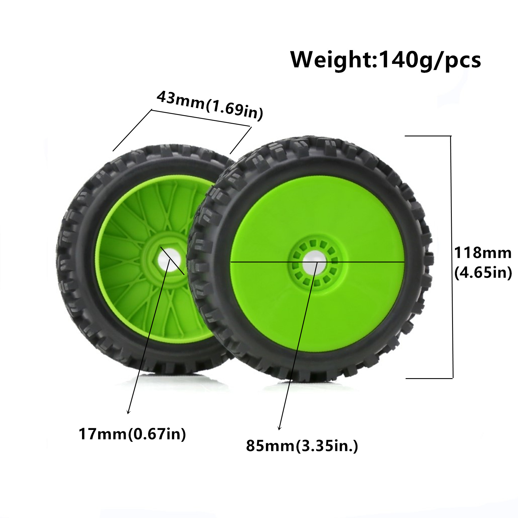 RC 1/8 Buggy Tires and Wheels  - Rc Hobby Dump Truck ulasan dan harga